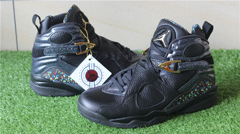 Authentic Air Jordan 8 Retro CHAMPIONSHIP PACK \"CONFETTI\" Cigar 8